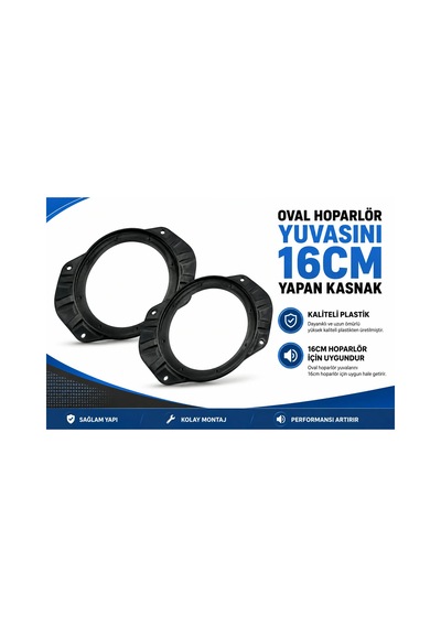 Oval Yani 6x9" Hoparlör Yerine 16 Cm Hoparlör Takma Kasnağı - Oval Hoparlör Yerine 16cm Hoparlör Ka