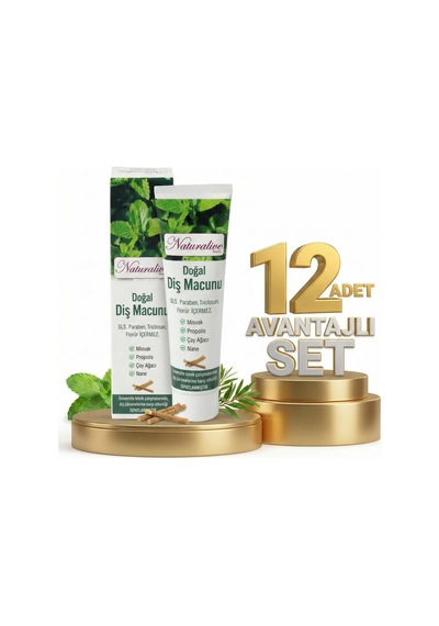 Naturalive Doğal Diş Macunu 12x100 Gr