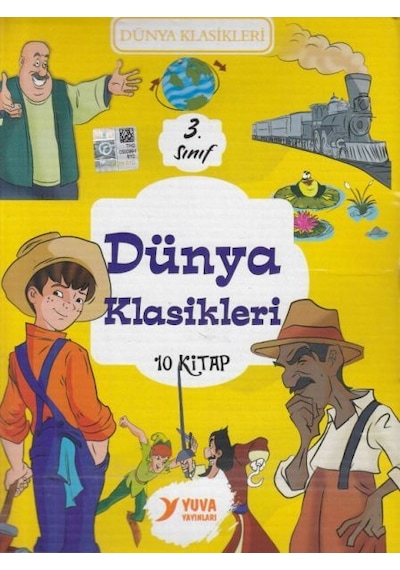 3. Sınıf Dünya Klasikleri Seti - 10 Kitap Takım- Yuva