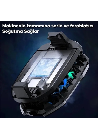 Memo Dla8 Cep Telefon Soğutma Fanı Radyatör Soğutucu Rgb Led Işıklı- 5775