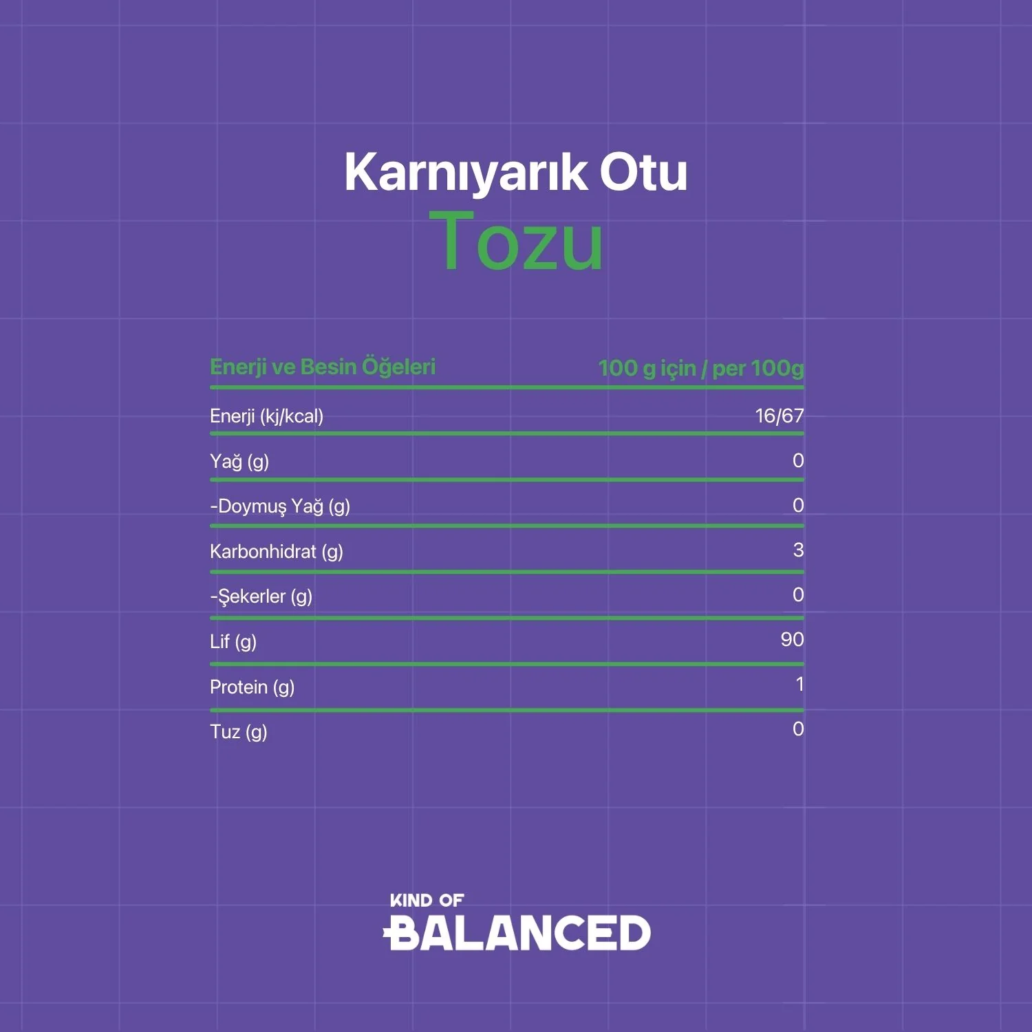 Karnıyarık Otu Tozu 200 Gr