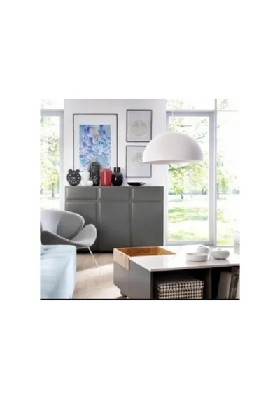 Riolight Modern Mutfak,Oda,Cafeler Için Beyaz Içi Beyaz Tekli Met