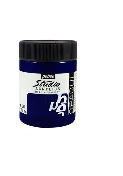 Pebeo Studio Yüksek Viskoziteli Akrilik Boya 500 Ml Prussian Blue Hue 56 Diğer Renkler