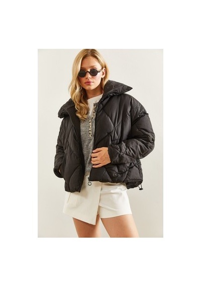 2Y Premium Kadın Oversize Şişme Mont, Rahat Ve Şık Tasarım Açık Camel