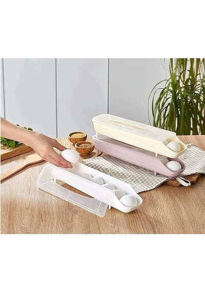 Yumurta Saklama Kabı Buzdolabı Düzenleme Kabı Yumurta O Çok Renkli
