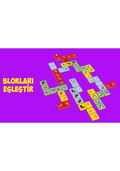 Rossie Ahşap Eşleştirme Oyunu - Domino Game