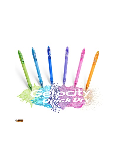 Bıc Gel-ocity 964776 Quick Dry Jel Kalem, Orta Uç 0,7 Mm , Turkuaz, 12 Adet, Ultra Hızlı Kuruyan Mürekkeple Geri Çekilebilir Kalem 165-Koyu Yeşil