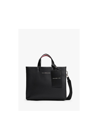 Tommy Hilfiger Th Establıshed Med Shopper-8288 Black