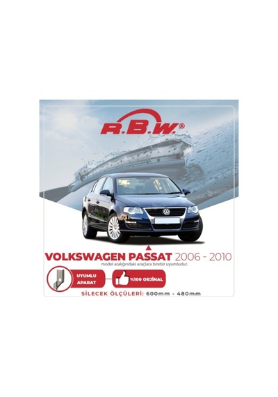 Rbw Volkswagen Passat 2006 - 2010 Ön Muz Silecek Takımı