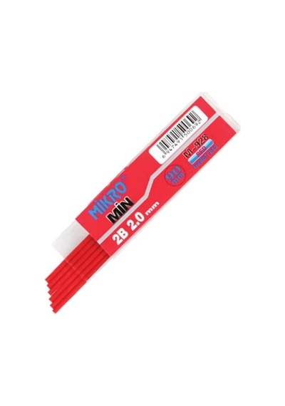Kalem Ucu 2.0mm 2b Mikro 2b Kalem Ucu 2mm Kırmızı 3 Adet Tek Renk