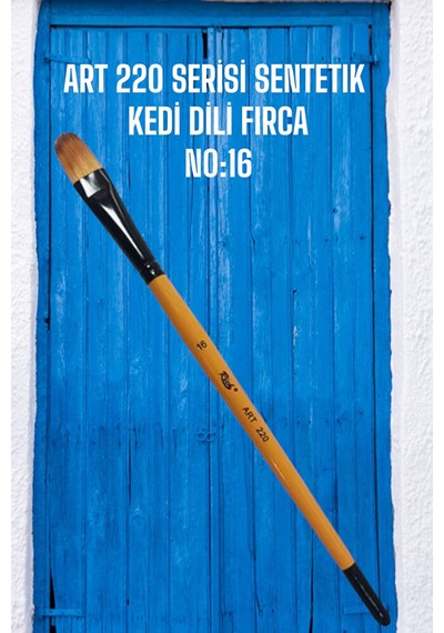 Art-220 Sentetik Kedi Dili Fırça N0:16
