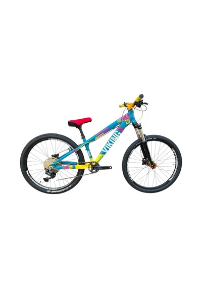 Vikingx Tuff X-25 Dirt Jump Bisiklet Yeşil-sarı Pt315 Siyah