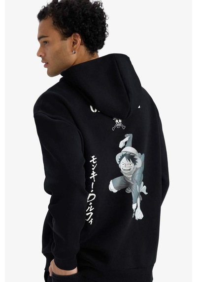 Defacto One Piece Boxy Fit Kapüşonlu Sırt Baskılı Sweatshirt E9321ax25aubk81 Siyah Defacto One Piece Boxy Fit Kapüşonlu Sırt Baskılı Sweatshirt E9321ax25aubk81 Siyah