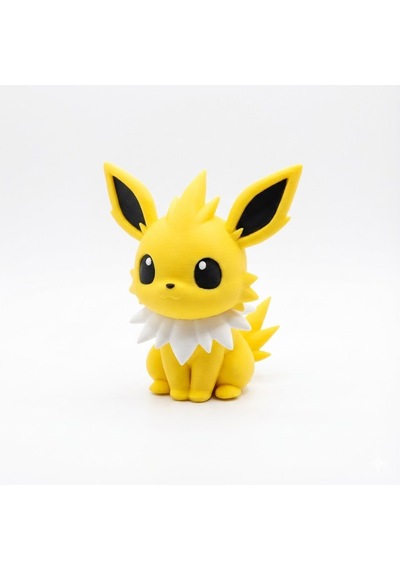 Jolteon Pokémon Figürü 3d Baskı Dekoratif Koleksiyon Figürü Anime Masaüstü Dekoru 0