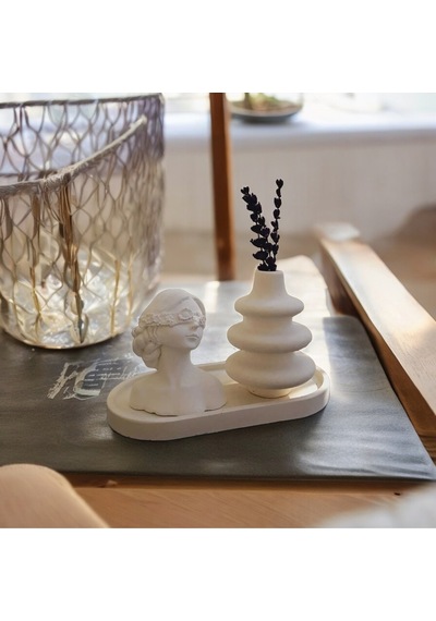 Bernami Mumluk Şamdanpinterest Kadın Figürlü 3'lü Vazo Seti & Dekoratif Obje & Tabak & Modern Vazo & Biblo & Dekoratif Eşya Diğer