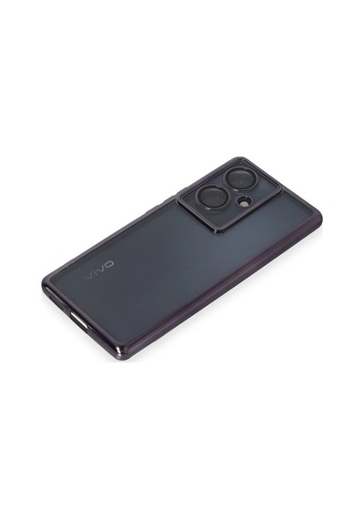 Gld-spt- Newface Vivo V29 Lite Kılıf Razer Lensli Silikon - Mor