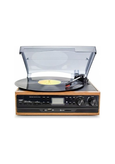 Ahşap Pikap Radyo, Kaset, Usb, Sd, Bluetooth Fm Radyo Retro Plak Çalar