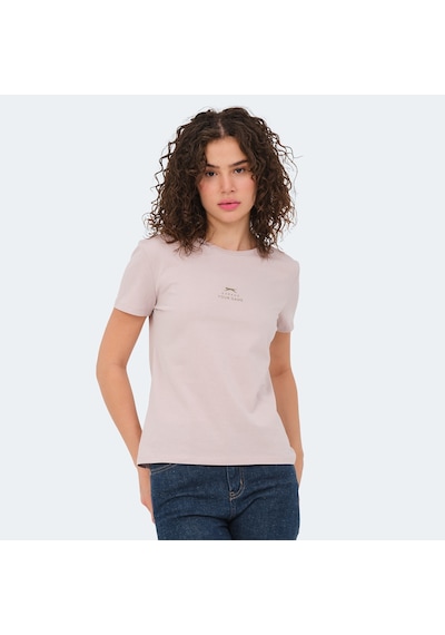 Slazenger VIRAJ Kadın  Taş Gri Tişört