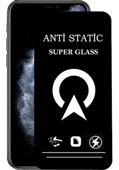 Apple Uyumlu   iPhone 11 Pro ile Tam Kaplayan Anti Statik Çizilmez Safir Ekran Koruyucu Cam