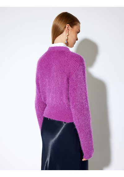 Koton Koton X Melis Ağazat - Uzun Kollu Taşlı Düğme Detaylı V Yaka Peluş Hırka Mor 5wak90682ht Mor Koton Koton X Melis Ağazat - Uzun Kollu Taşlı Düğme Detaylı V Yaka Peluş Hırka Mor 5wak90682ht Mor