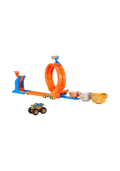 Jbx64 Hot Wheels Monster Trucks Döngü Ve Takla Bigfoot Oyun Parkuru Çok Renkli