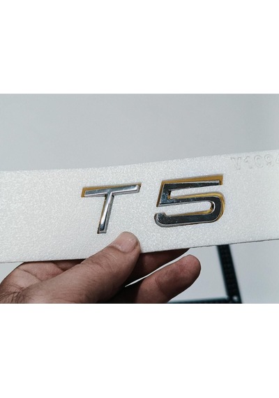 Volvo V90 T5 Uyumlu T5 Krom Bagaj Yazısı 3m 3d Abs