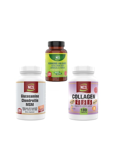 Ncs Collagen Tip-1-2-3-180 Tablet + Ncs Glucosamine 180 Tablet + Ncs Berberis 120 Tablet