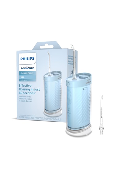 Philips Sonicare Ağız Duşu HX3333/24 - 360° Başlık + Yedek Başlık , 200 Ml, 14 Gün Şarj Süresi , Taşınılabilir