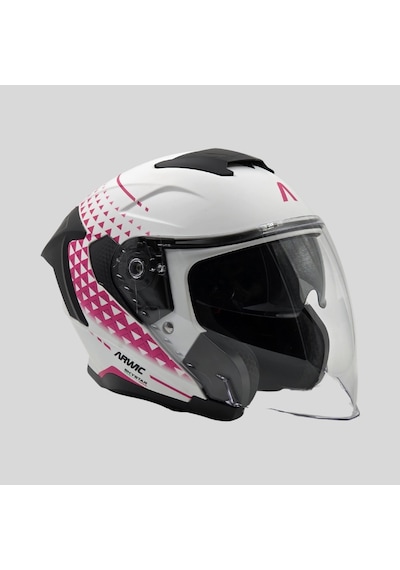 Arwic AR836 Skystar Yarım Ece-R 22.06 Motosiklet Kaskı Pembe