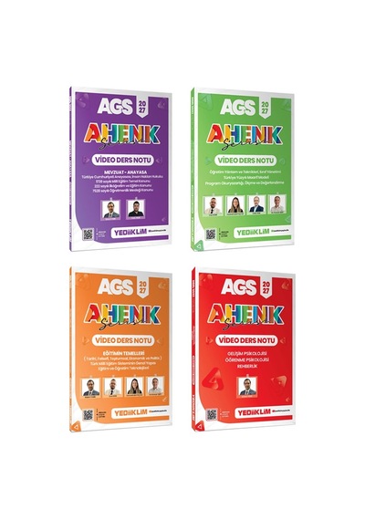 Yediiklim 2027 Ags Ahenk Serisi Video Ders Notu Seti 4 Kitap