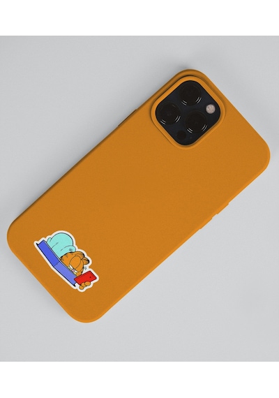 Garfield 2 Li Sticker Set Parlak Kağıt-animasyon Çıkartmaları Garfield Kedi Etiket Yapıştırmaları Minithingsart