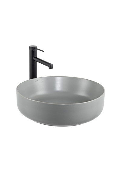 Tezgah Üstü Lavabo Mat Gri E-w1201mg Füme