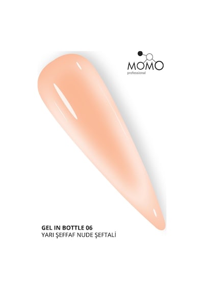 Momo Professional Protez Tırnak Jeli Gel In Bottle No.6 Yarı Şeffaf Nude Şeftali 18 Ml