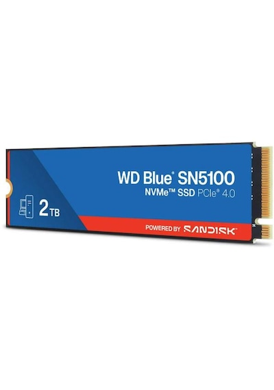 Wd Blue Sn5100 2tb Wds200t5b0e 7100/6700mb/s Pcıe Gen 4.0 M.2 2280 Nvme Ssd 2 Tb