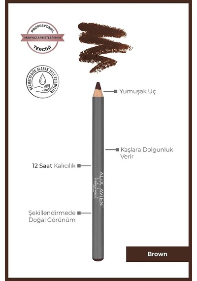 Kaş Kalemi Eyebrow Pencil Brown Çok Renkli