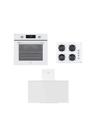 Vestel AF-7841 B+ AO-65104 B + AD 63340 B Beyaz Ankastre Set