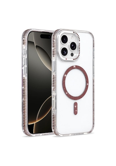 iPhone 16 Pro Max Kılıf M-safe Şarj Özellikli Zore Tera Silikon Kapak - Mürdüm