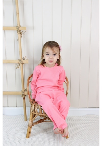 MiaBaby Kaşkorse Mevsimlik Pijama Takım Pembe