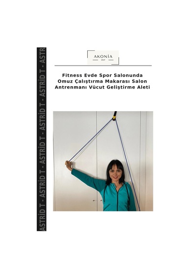 Fitness Evde Spor Salonunda Omuz Çalıştırma Makarası Salon Antrenmanı Vücut Geliştirme Aleti