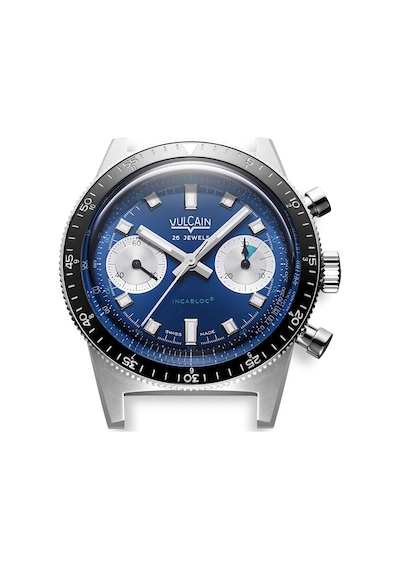 Vulcain Skindiver Chronograph Blue Bar258 Limitli Üretim Otomatik Erkek Kol Saati Metalik