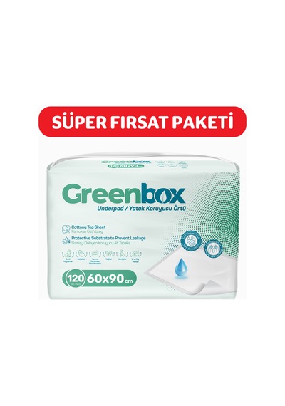 60x90 Yatak Koruyucu Örtü 30'lu 4 Paket 120 Adet