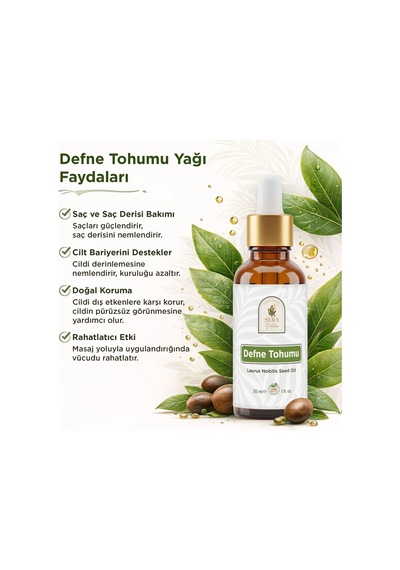 Defne Tohumu Yağı 30 Ml %100 Saf Diğer