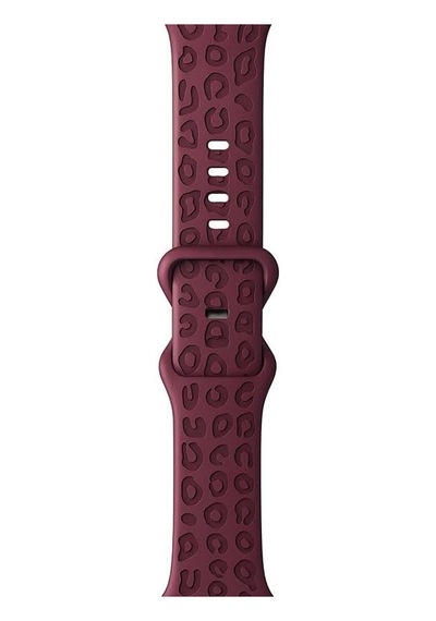 Apple İle Uyumlu Watch 11 10 46mm 9 8 7 6 Se Ultra Uyumlu 42-44-45-49mm Leopar Desenli Silikon Kordon Çok Renkli