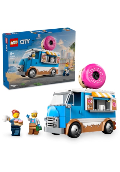 LEGO® City Donut Kamyonu 60452 - 5 Yaş ve Üzeri Çocuklar için Yaratıcı Oyuncak Yapım Seti (196 Parça)