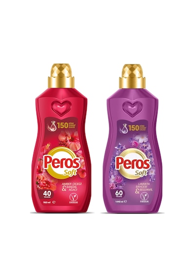 Peros Soft 1440 Ml Amber Çiçeği Ve Lavanta Bahçesi 2 Li Set 2'li Set