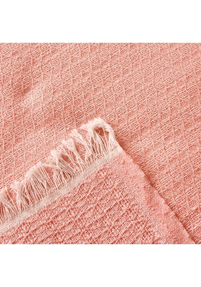 Soft Elendil Çift Kişilik Yatak Örtüsü - Yavruağzı - 200x230 Cm Çok Renkli