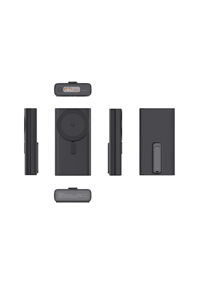 20000 Mah Powerbank Kablosuz Şarj Makinesi 22.5w Hızlı Şarj Özellikli Taşınabilir Batarya Siyah