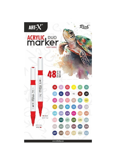 Art-x Akrilik Marker Çift Taraflı Kalem No:35