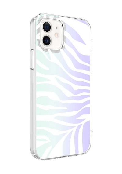 More Tr Apple Uyumlu iPhone 12 Uyumlu Mtr M-blue Desenli Kılıf-zebra No1
