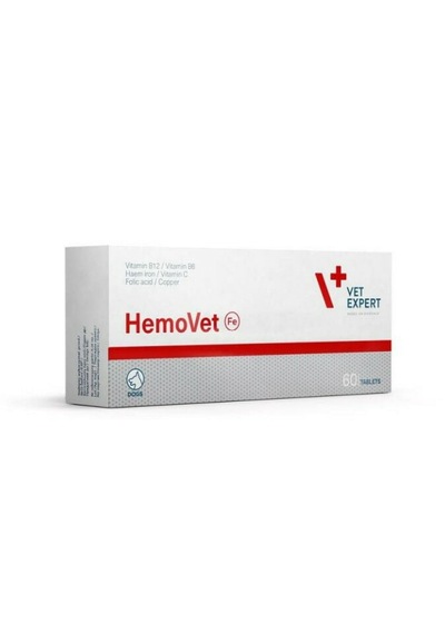 Vetexpert Hemovet Kedi Köpek Kan İlacı 60 Tablet - Anemi Ve Halsizlik Giderici